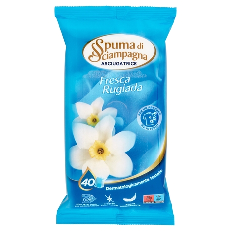 Spuma di Sciampagna Asciugatrice Fresca Rugiada 40 x 4 g